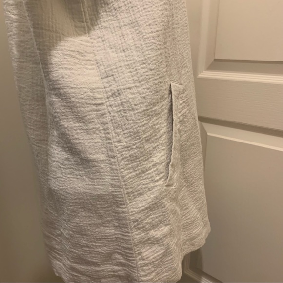 Eileen Fisher beige off-white bone linen organic cotton jacket blazer - Picture 9 of 11